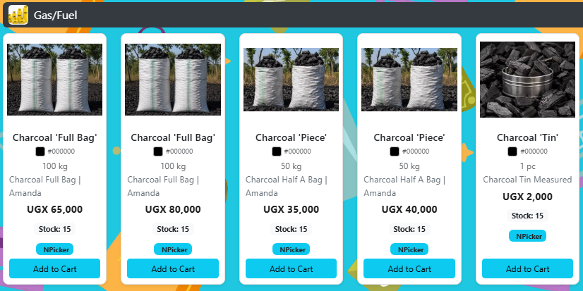 Charcoal Sale